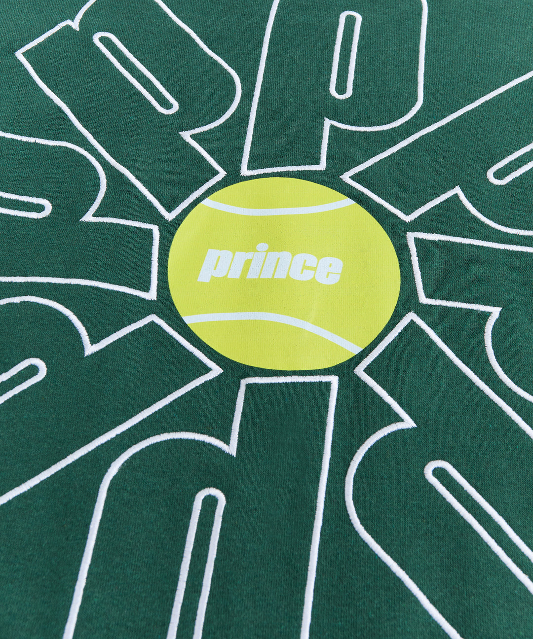 Prince Embroidered Crewneck - Green