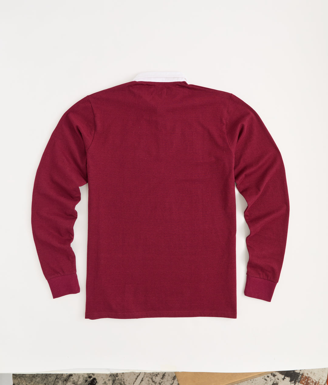 Button Up Rugby Embroidered Collared Sweater - Brown