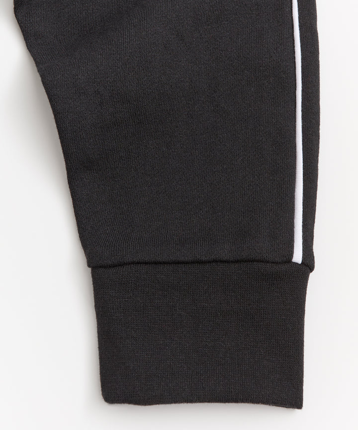 Prince Sports Chenille Patched Full Zip Hoodie - Black