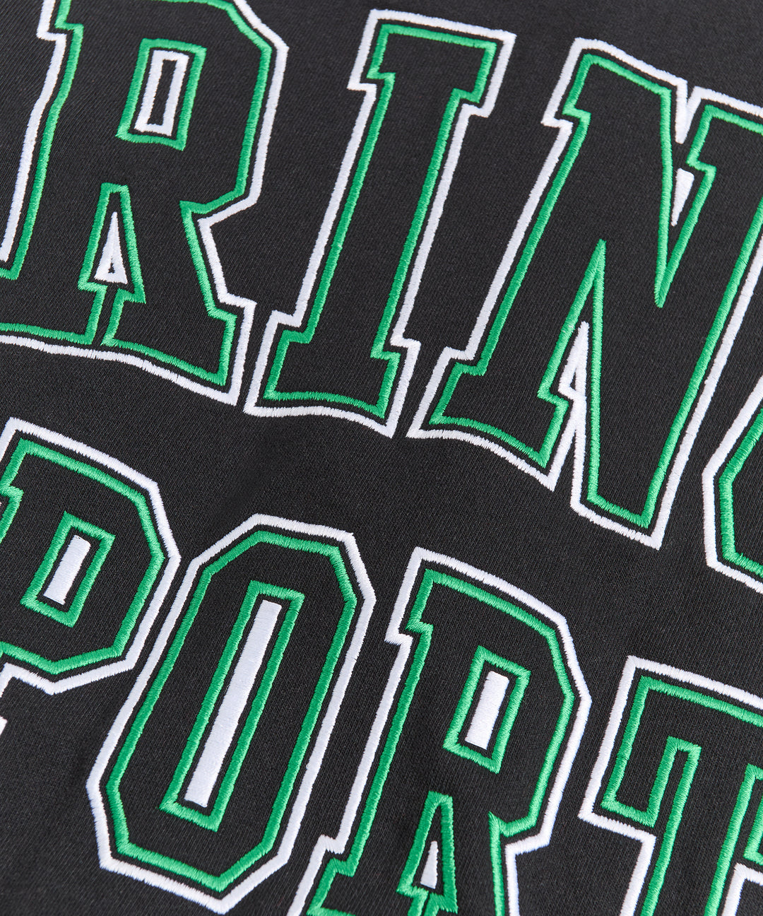 Prince Sports Chenille Patched Full Zip Hoodie - Black