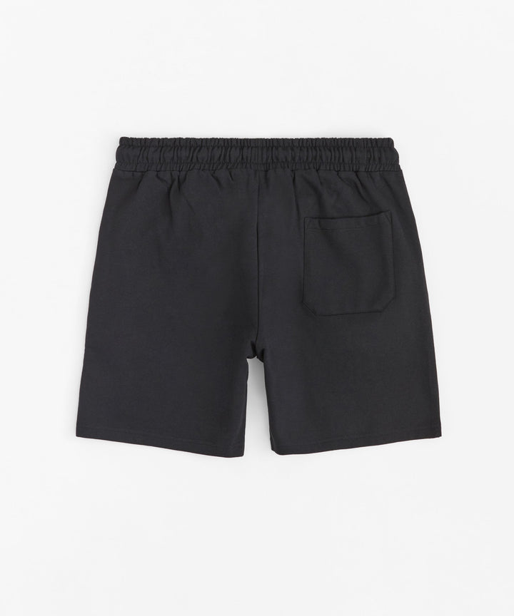 Chenille Monogram Short - Black