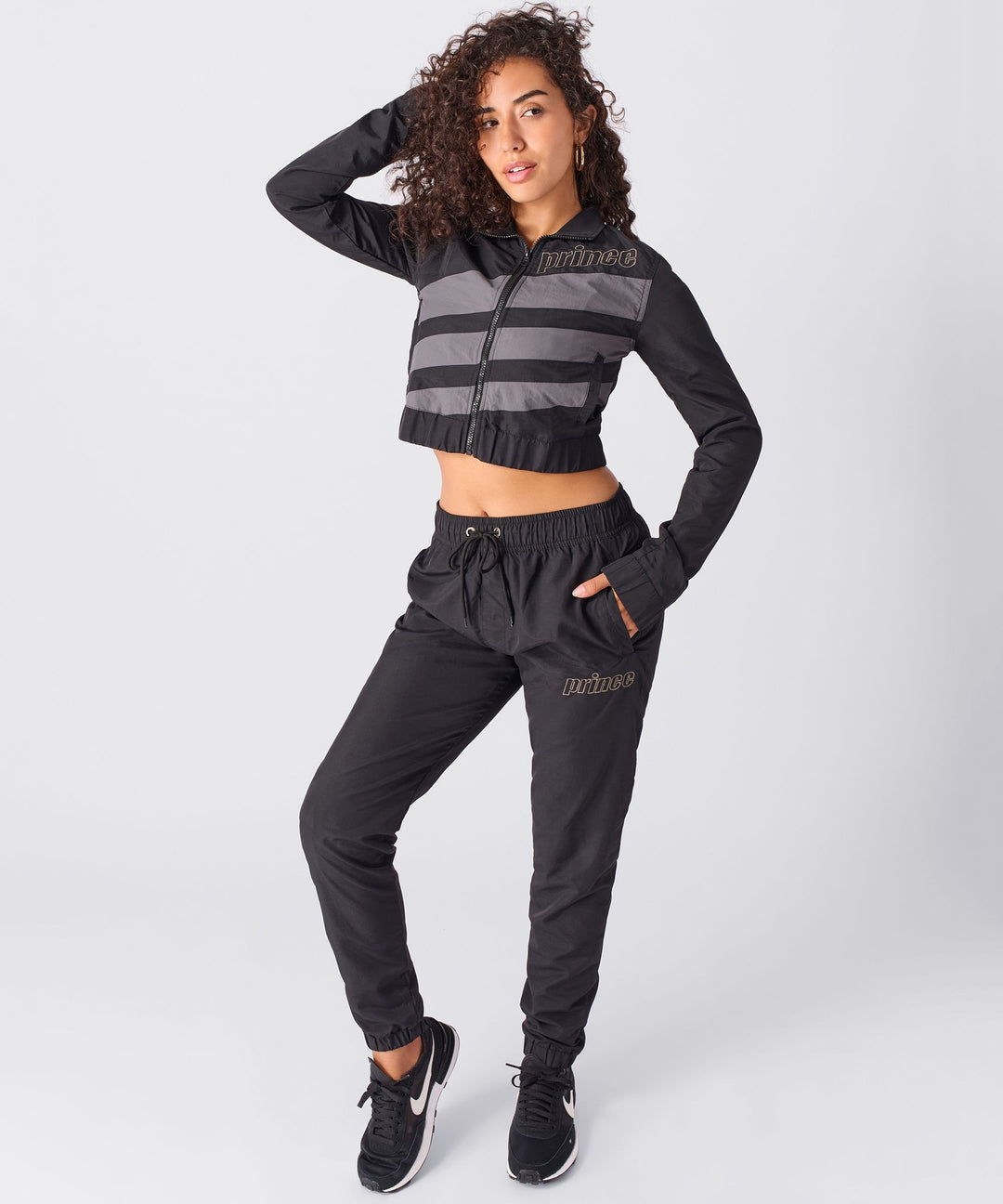 Logo Track Jacket - Black