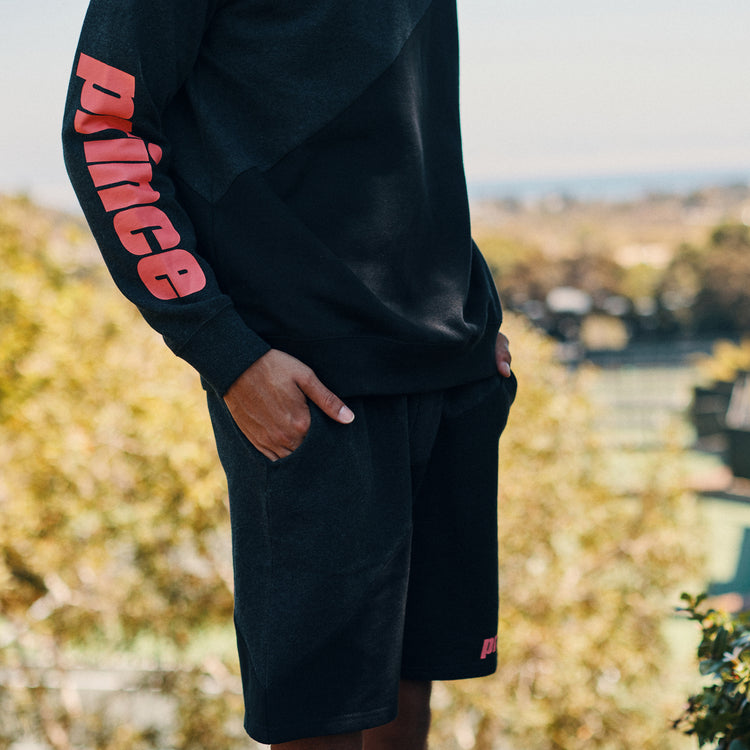 Approach Elastic Waist Fleece Short - Heather Black