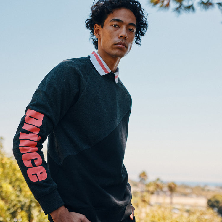 Approach Fleece Crew - Heather Black