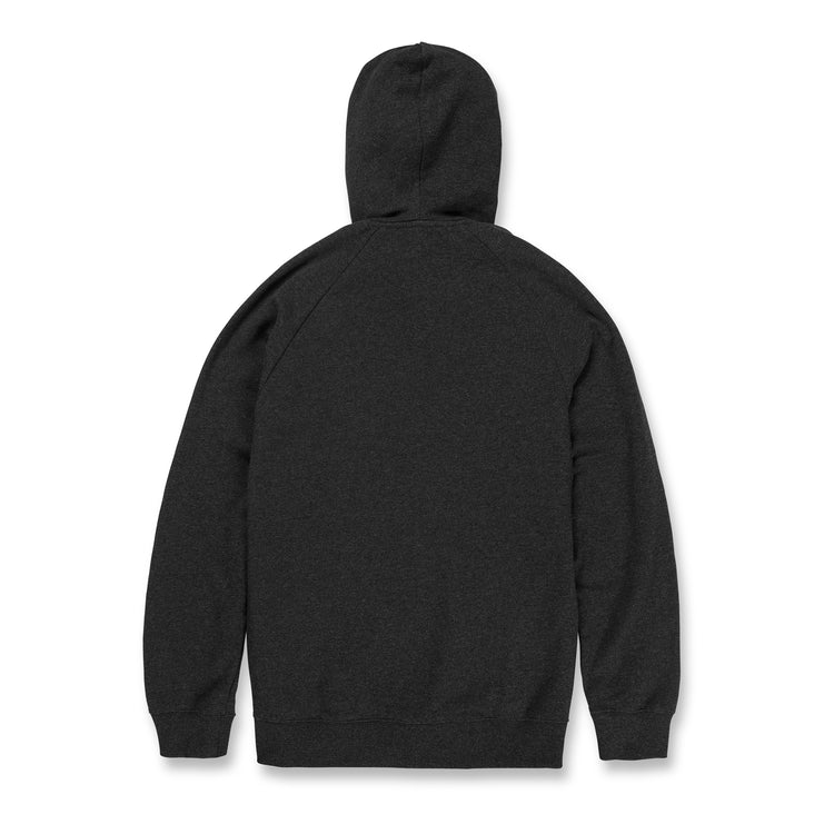 Corp Block Fleece Hoodie - Heather Black