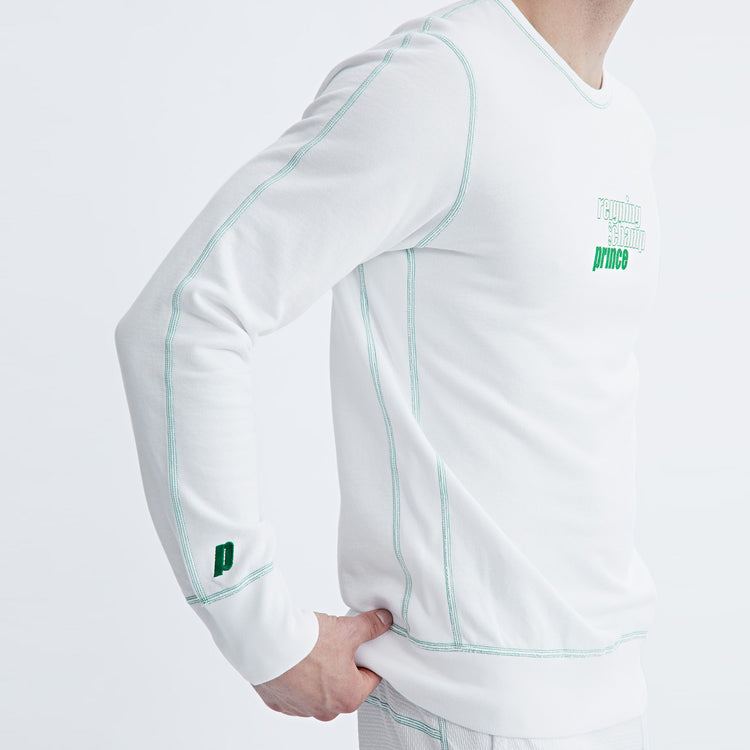 Prince vs Reigning Champ Crewneck - White