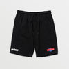 Prince vs Happy Dad Mens Fleece Short -Black