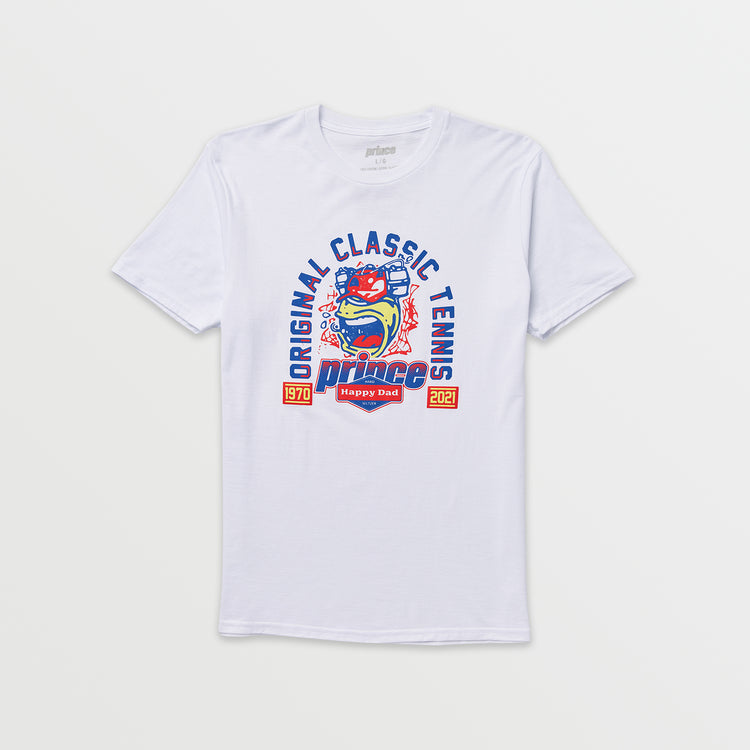 Prince vs Happy Dad Mens Beer Hat Tee -White